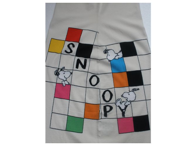 Jc De Castelbajac Snoopy Strickkleid Creme Roh - Ansicht 2