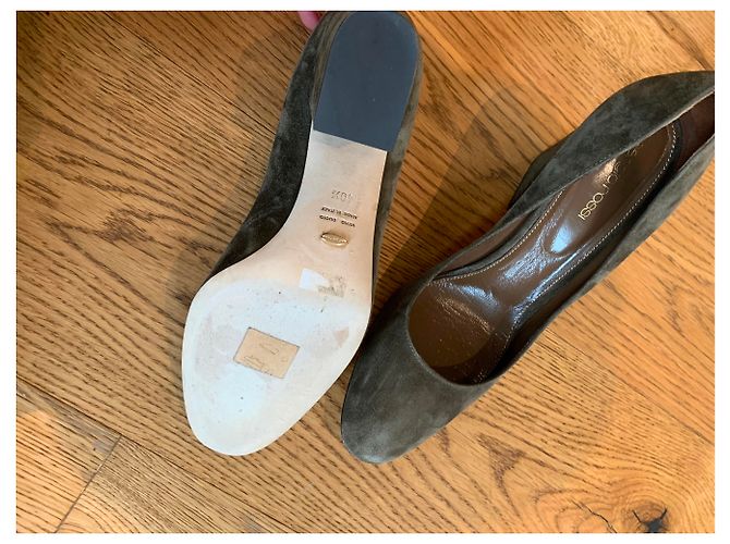 Sergio Rossi Pumps Wildleder Dunkelgrün Größe 40.5 - Ansicht 3