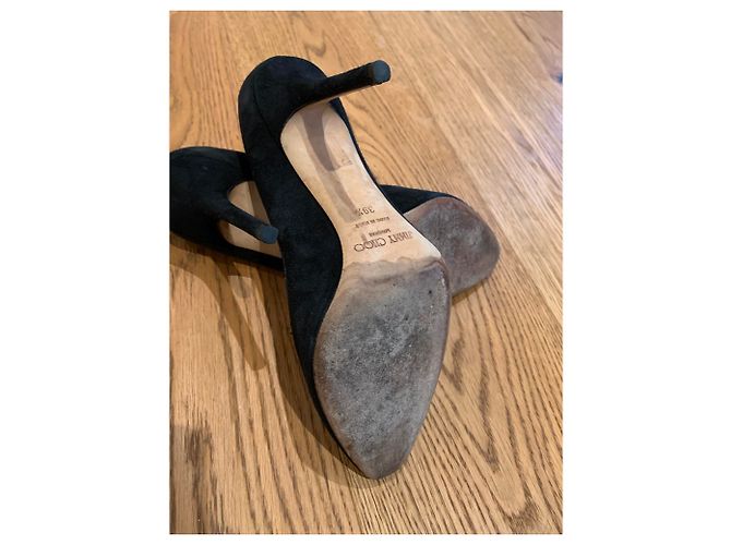 Décolleté Jimmy Choo in camoscio nero - vista 2