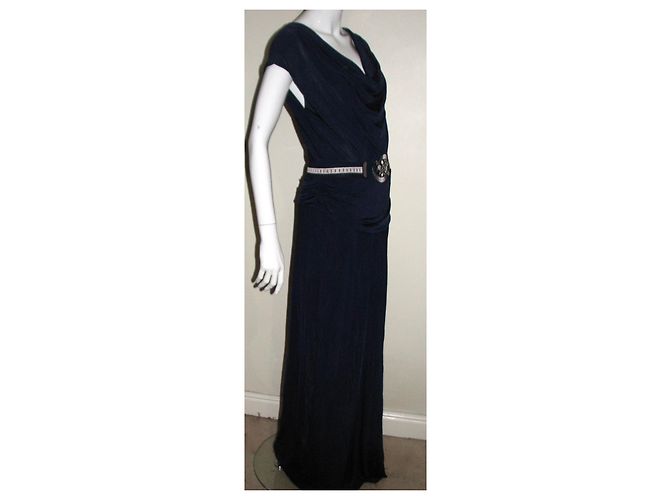 Alice by Temperley Abito da sera blu decorato - vista 3