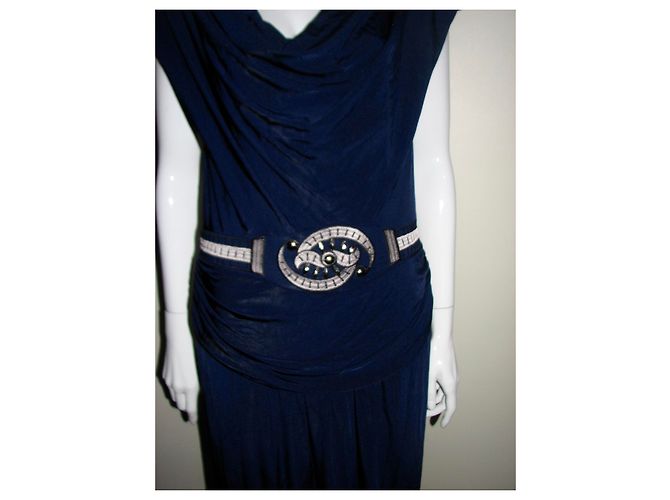 Alice by Temperley Abito da sera blu decorato - vista 4