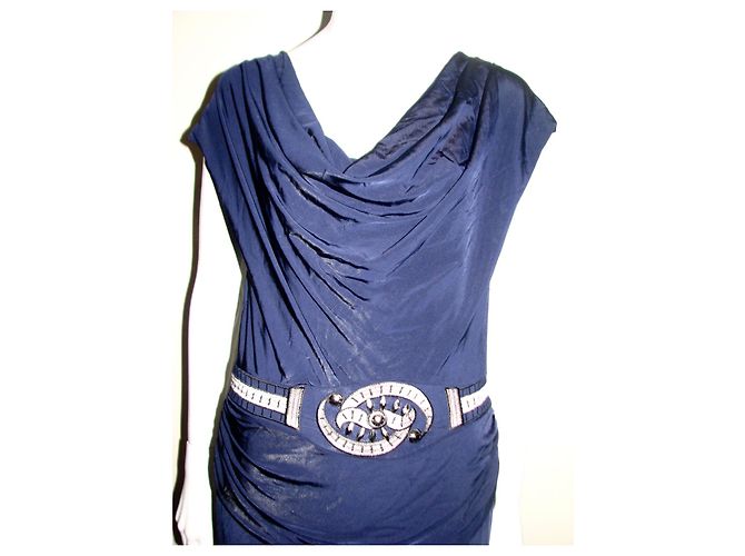 Alice by Temperley Abito da sera blu decorato - vista 5