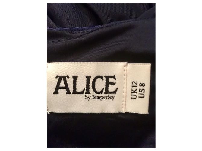 Alice by Temperley Abito da sera blu decorato - vista 6