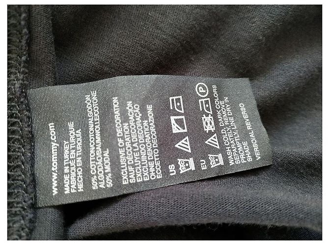 vestido clásico de algodón tommy hilfiger Azul oscuro - vista 5