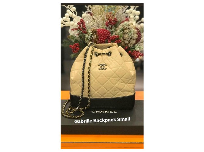 Gabrielle Chanel Rucksäcke Schwarz Beige - Ansicht 7