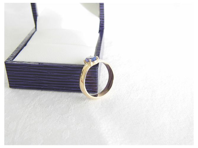 Autre Marque Goldring 18k Tansanit - Ansicht 2
