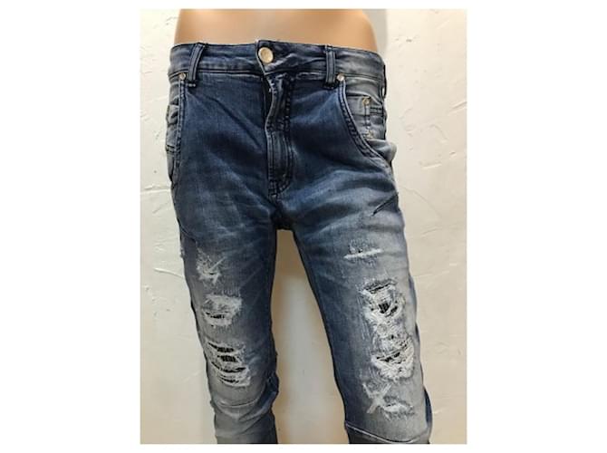 Vaqueros Impérial Azules Corte Chino - vista 3