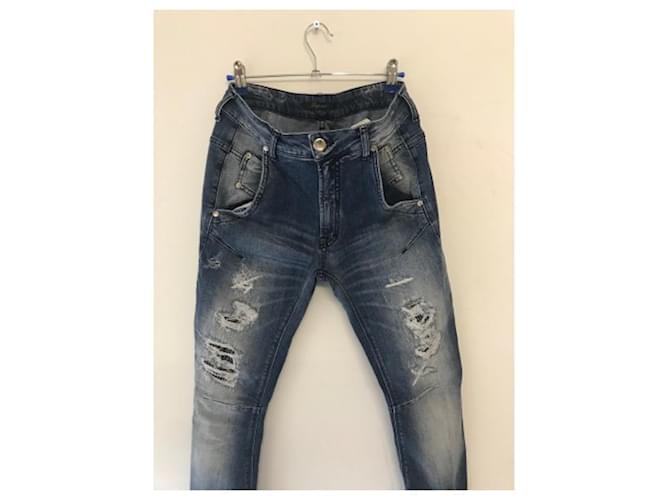 Vaqueros Impérial Azules Corte Chino - vista 6