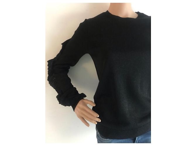 Autre Marque Suéter negro de viscosa Au Printemps Paris - vista 3
