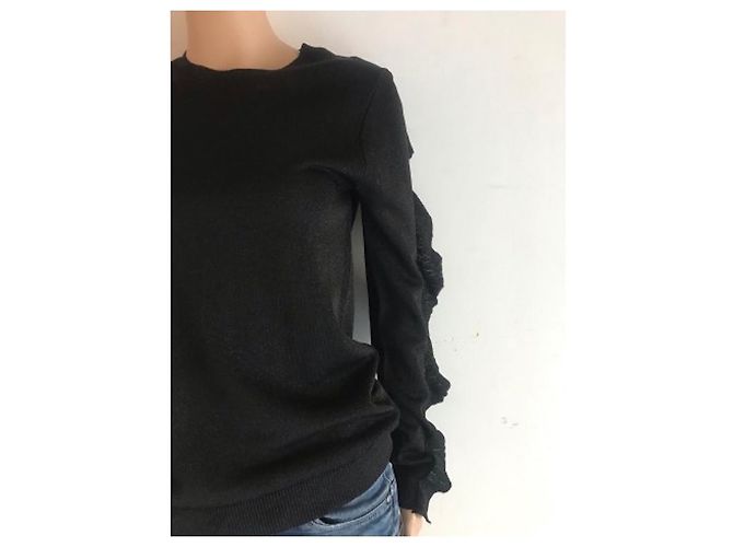 Autre Marque Suéter negro de viscosa Au Printemps Paris - vista 4