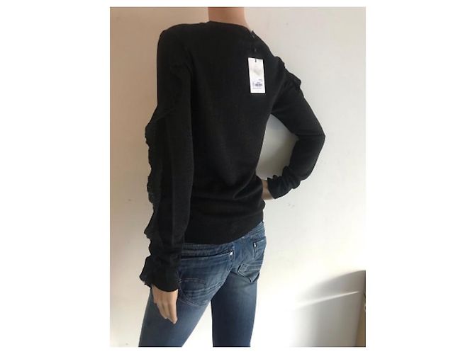 Autre Marque Suéter negro de viscosa Au Printemps Paris - vista 5