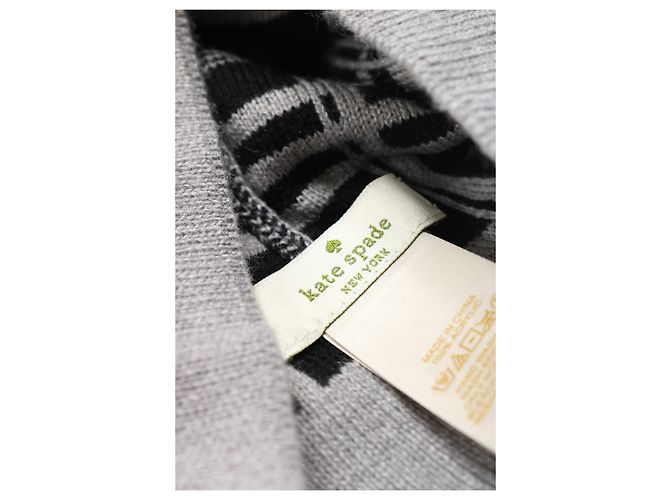 Berretto Kate Spade Nero Grigio Acrilico - vista 3