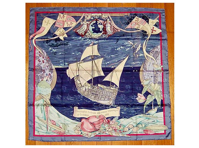 Hermès Christopher Columbus entdeckt Amerika 12 Oktober 1492 Mehrfarben - Ansicht 13
