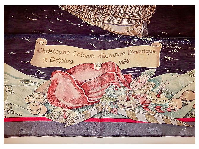 Hermès Christopher Columbus entdeckt Amerika 12 Oktober 1492 Mehrfarben - Ansicht 9