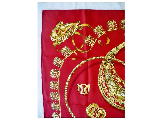 Hermès Seidentuch Les Cavaliers d'or 90x90 Mehrfarben - Ansicht 2