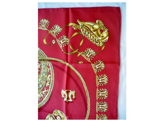 Hermès Seidentuch Les Cavaliers d'or 90x90 Mehrfarben - Ansicht 4