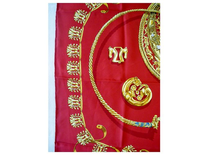 Hermès Seidentuch Les Cavaliers d'or 90x90 Mehrfarben - Ansicht 5