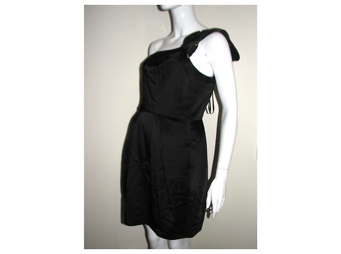 Bcbg Max Azria Ein Cocktailkleid mit Schulter Schwarz - Ansicht 3