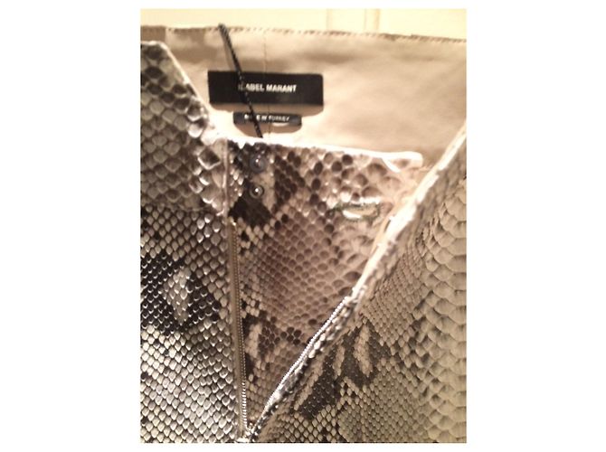 Isabel Marant pants in python leather - view 10