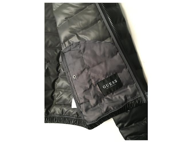 Guess Blazer Jacke Schwarz Polyurethan - Ansicht 3