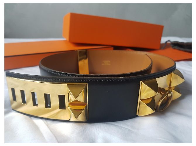 Hermès Cintura Hermes CDC medor con collo a cane Nero D'oro - vista 6