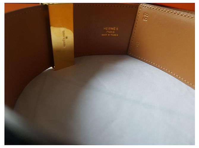 Hermès Cintura Hermes CDC medor con collo a cane Nero D'oro - vista 7