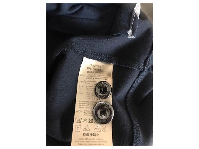 Cappotto Burberry Bambina Nero Cotone - vista 6