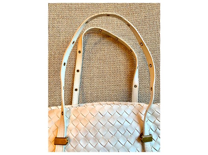 Borsa Bottega Veneta in pelle bianca Bianco - vista 2