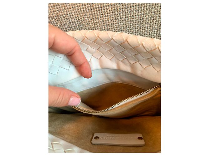 Borsa Bottega Veneta in pelle bianca Bianco - vista 4