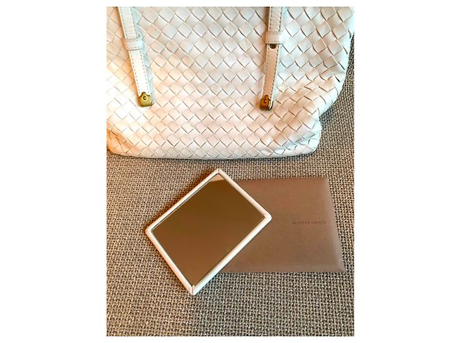 Borsa Bottega Veneta in pelle bianca Bianco - vista 6