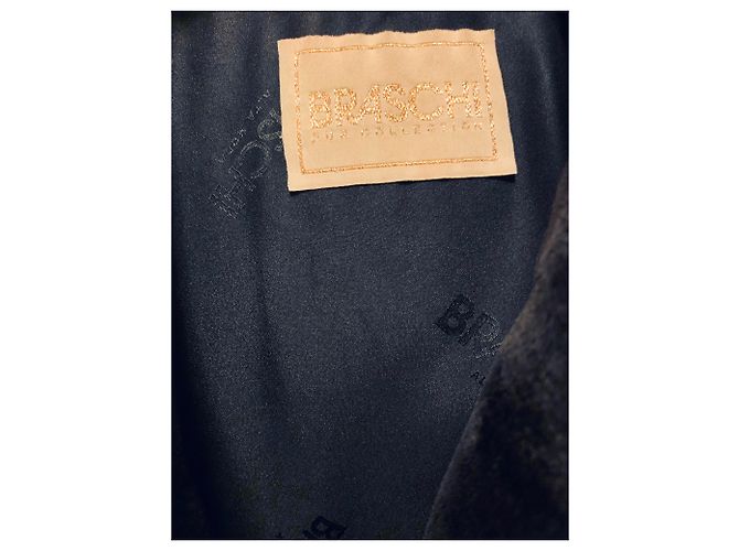 Abrigo de visón Braschi Borgoña Kopenhagen MINK Negro - vista 2