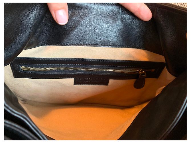 Bottega Veneta Bottega gewebte Ledertasche Schwarz - Ansicht 3