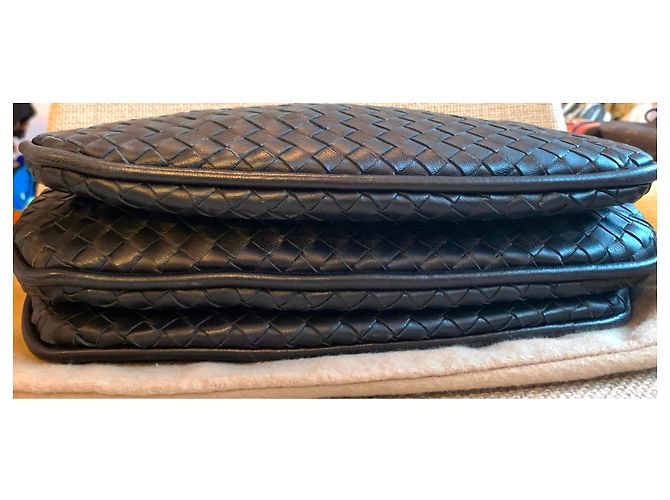 Bottega Veneta Bottega gewebte Ledertasche Schwarz - Ansicht 5