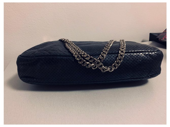 Borsa CHANEL perforata 2,55 Nero - vista 5