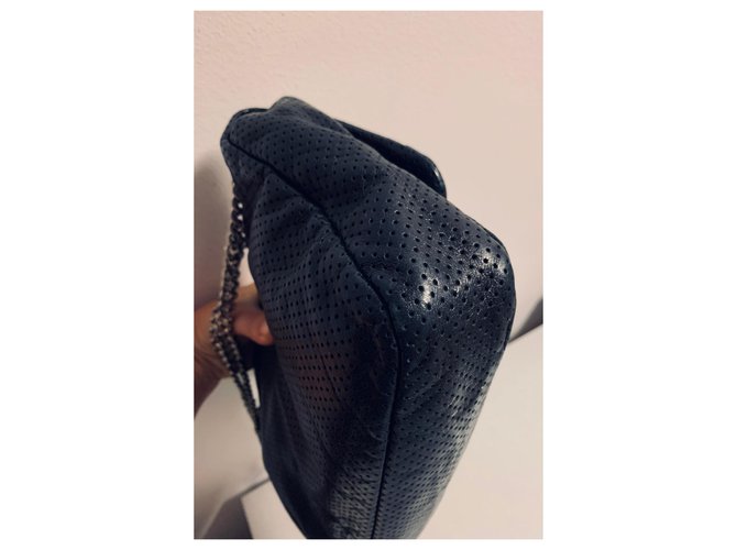 Borsa CHANEL perforata 2,55 Nero - vista 6