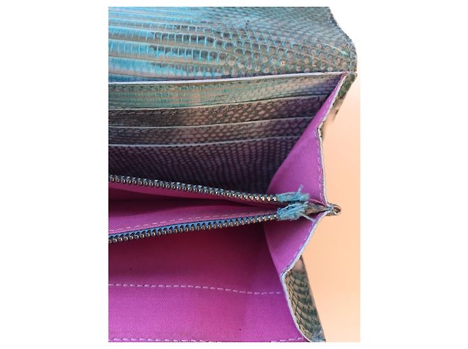 Fendi lizard wallet green - view 6