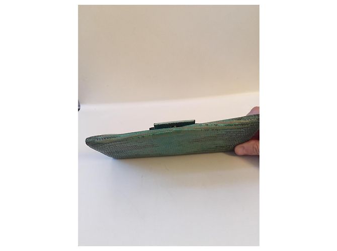 Fendi lizard wallet green - view 7
