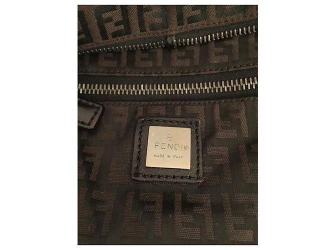 Fendi Zucchino Umhängetasche Braun - Ansicht 2