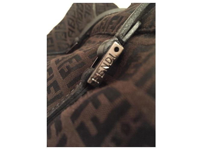 Fendi Zucchino Umhängetasche Braun - Ansicht 5