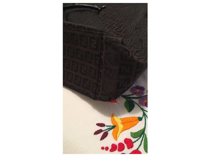 Fendi Zucchino Umhängetasche Braun - Ansicht 8