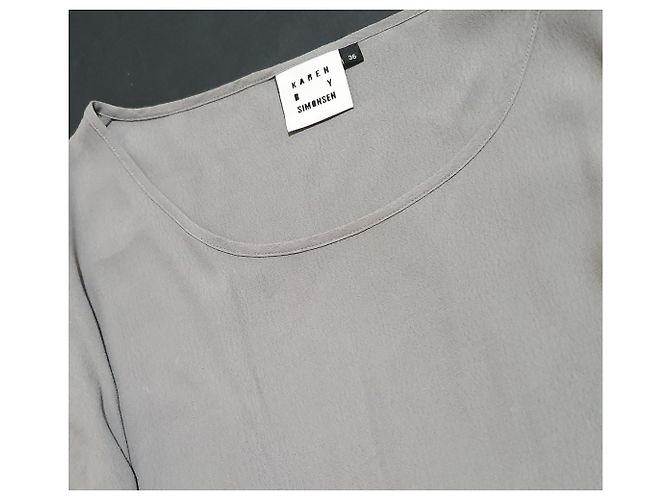 Karen B Y Simonsen Becky Kleid Viskose silber grau - Ansicht 3