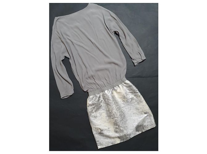 Karen B Y Simonsen Becky Kleid Viskose silber grau - Ansicht 4