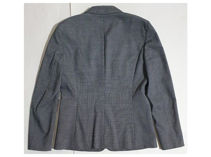 Hugo Boss Blazer Grau Wolle Viskose Mehrfarben - Ansicht 2