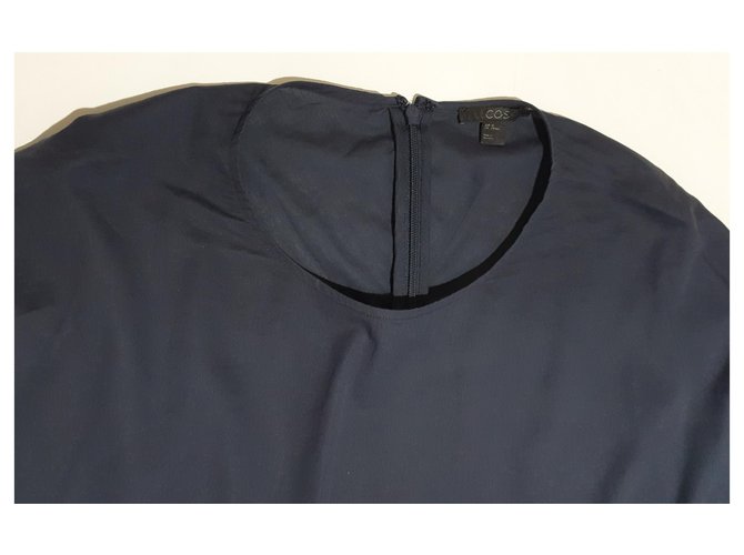 Camicetta oversize in cotone Cos blu navy - vista 3
