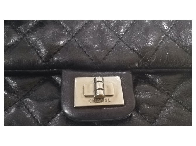 Chanel Gürteltasche 2.55 Schwarzes Leder - Ansicht 3