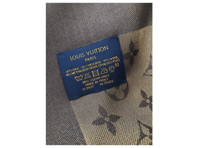 Foulard Louis Vuitton monogram shine Marrone - vista 4