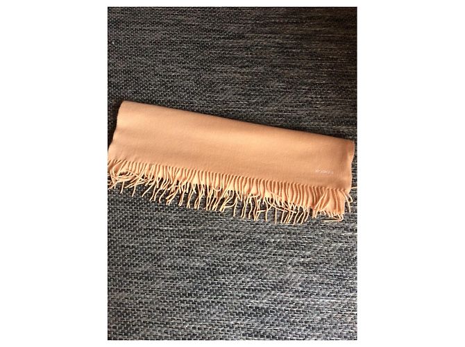 Autre Marque Sciarpa in cashmere pesca salmone 180x70 - vista 3