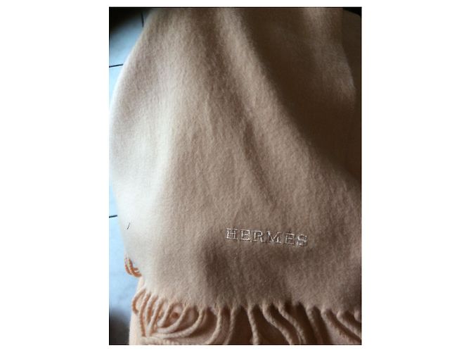 Autre Marque Sciarpa in cashmere pesca salmone 180x70 - vista 6