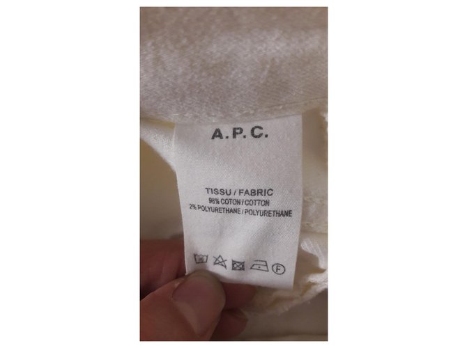 Vaqueros blancos Apc Vanessa Seward de algodón - vista 5