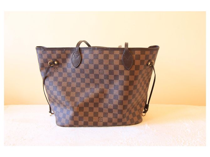 Louis Vuitton Neverfull MM Damier Marrone - vista 11